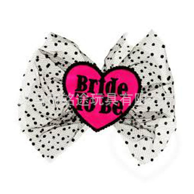 Nuevo amor arco horquilla cabeza pegatinas amor negro encaje borde arco niña linda joyería