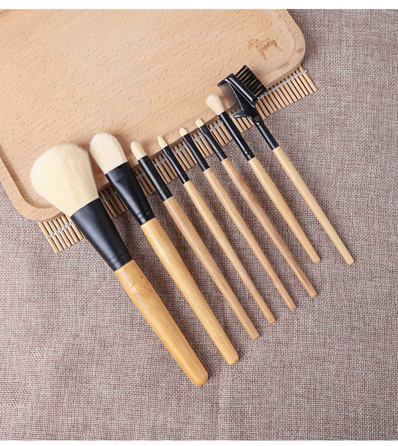 Simple Fashion Contrast Color Wooden Handle Single Makeup Brush Wholesale Nihaojewelry display picture 3