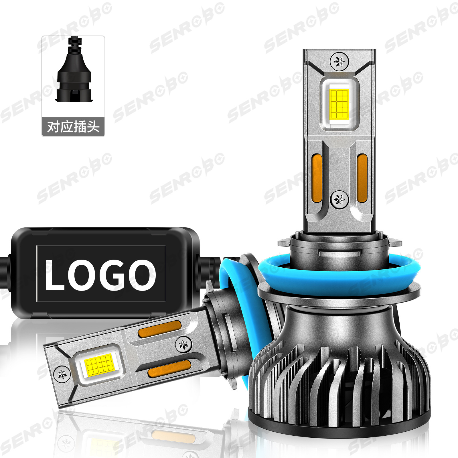 Transfronterizos de automóviles led faro no destructivo modificación H4 cerca y lejos universal H7H11 bombillas de automóviles super brillantes al por mayor image 11