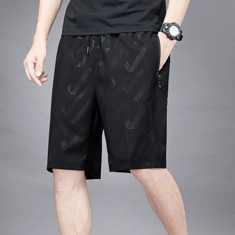Thin silk sports shorts, oversize, plus size