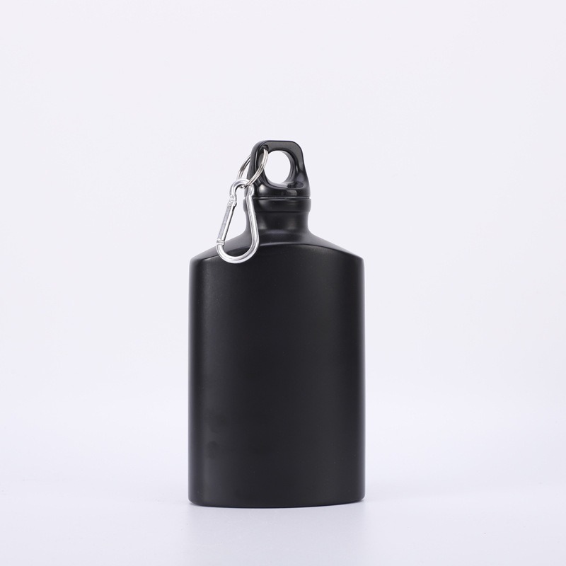 Botella de aluminio de una sola capa directa con botón de montaña botella de agua deportiva al aire libre de montaña taza de agua kettle triangular