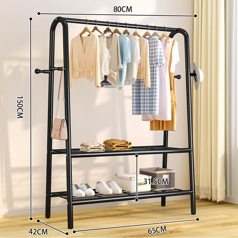 Tendedero, piso, piso, dormitorio, perchero, balcón, perchero, poste de ropa simple para el hogar, estante de ropa para el dormitorio