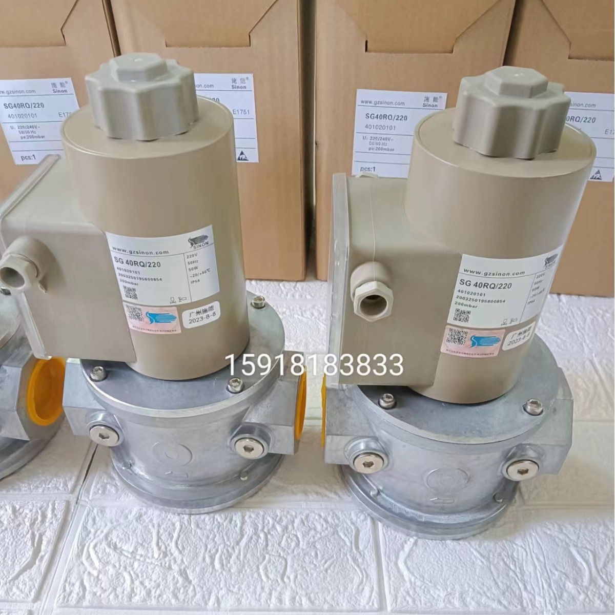 施能电磁阀SG40R02NT33  SG40RQ/220燃气安全阀