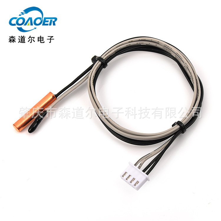 ntc双探头 NTC热敏传感器5K10K管温室温 空调温度传感器组件