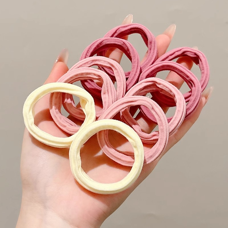 Niños de alta elasticidad cabello para mujeres 2025 nuevo estilo de alta calidad sensación de correa de correa de correa de cabeza atada bola de cabello anillo tocado