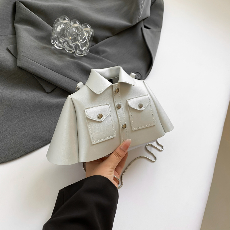 Camisas en forma de bolsas 2024 nuevo verano dopamina vestir con color caramelo nicho de diseño sensación de moda