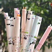 卡通可爱熊猫可擦笔高颜值学生热可擦笔蓝色可擦笔办公室学校文具