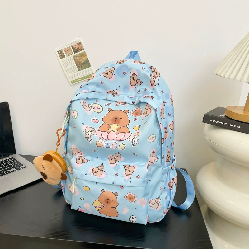 Cartoon backpack, capacious universal high quality school bag, for teenagers, for students, high-quality style, wholesale
