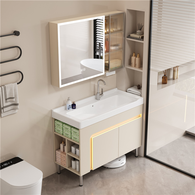 crema de viento abeja lavabo de suelo doméstico con tabla de fricción lavabo lavabo lavabo grande piscina lateral gabinete de almacenamiento