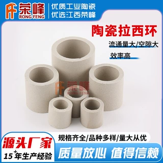 全新耐酸陶瓷拉西环填料  喷淋塔耐温瓷质拉西环厂家供应量大优惠