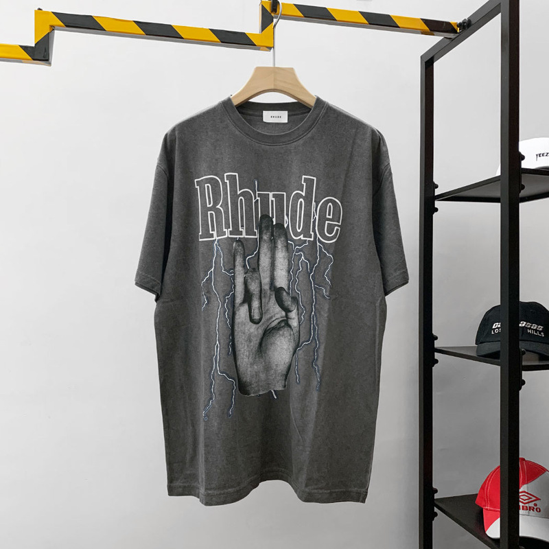 Long-term goods cross-border RH LIMITED RHUDE T SHIRTS European and American street tide short-sleeved T-shirt tide brand