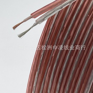 Pure copper 100 core audio speaker line 2x 50 core transparent gold and silver audio line, speaker audio line