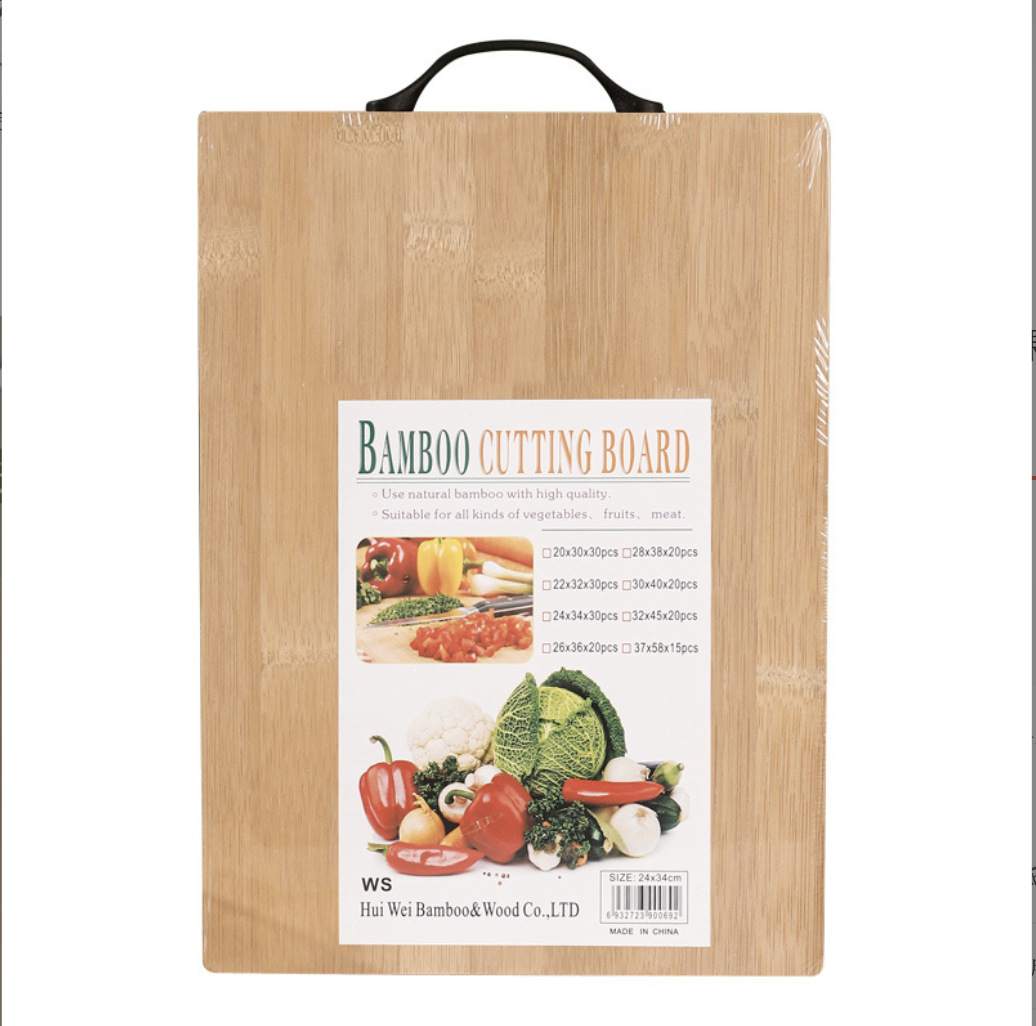Tablas de cortar de bambú para el hogar, tablas de cortar pequeñas, mandos negros, tablas de cortar de cocina, tablas de cortar de frutas, tablas de cortar de doble uso