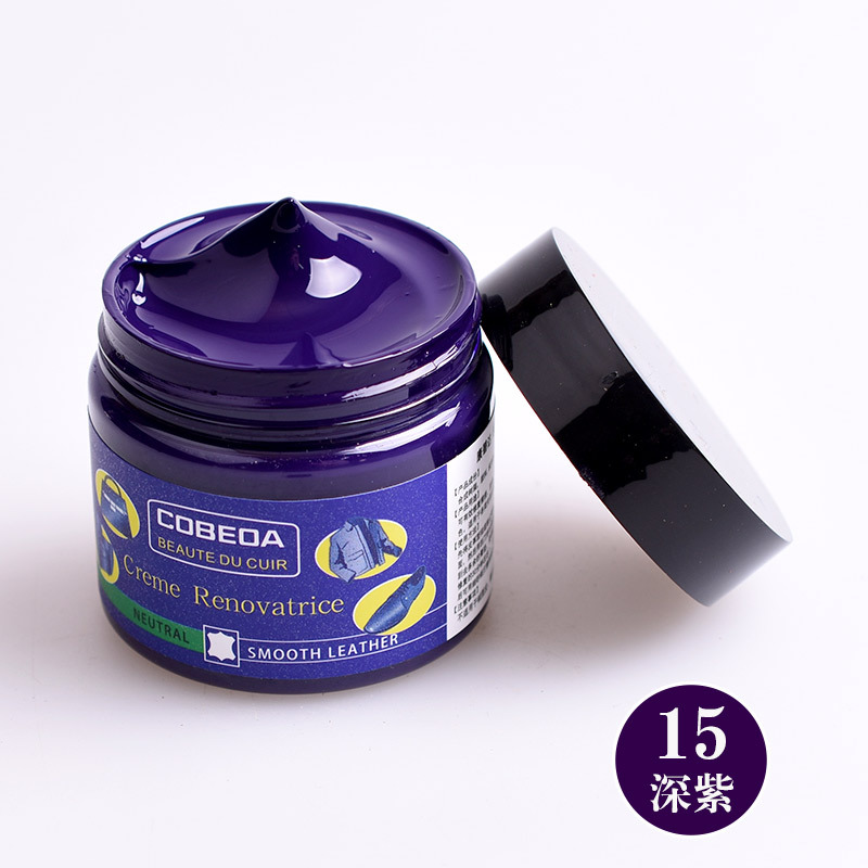 Venta directa de fábrica kangbida agente de coloración de cuero sofá bolsa de cuero para colorear zapatos de cuero de reparación de desgaste color suplemento crema