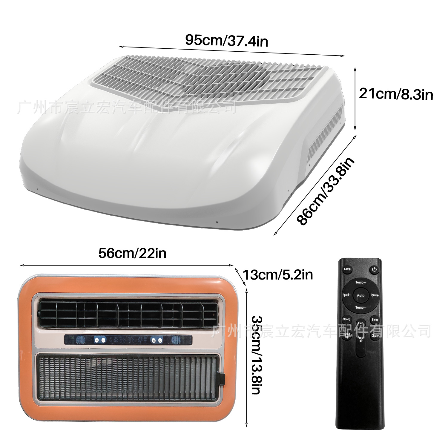 Liletu Parking Air Conditioner 12V24V Car Electric Scroll Truck Rv Dining Car Roof Parking Air Conditioner