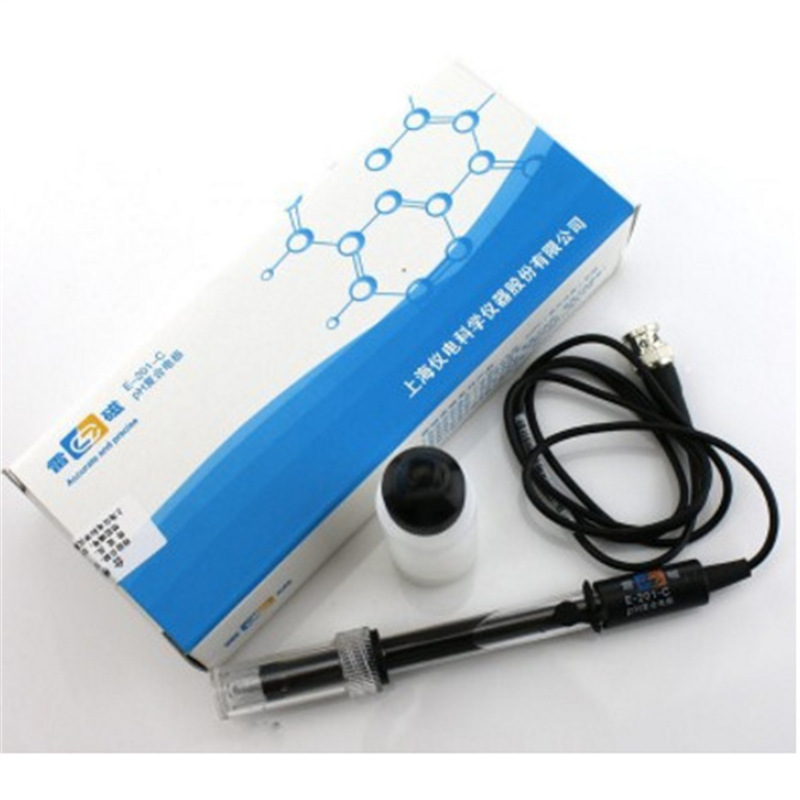 现货！上海雷磁可充式复合电极E-201F传感器 酸度计电极