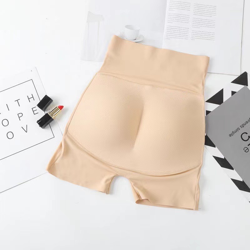 Transpirable cintura alta falsa almohadilla de trasero para elevar las caderas, pantalones interiores naturales, pantalones de entrepierna en forma de mujer sin marcas, artefacto de verano