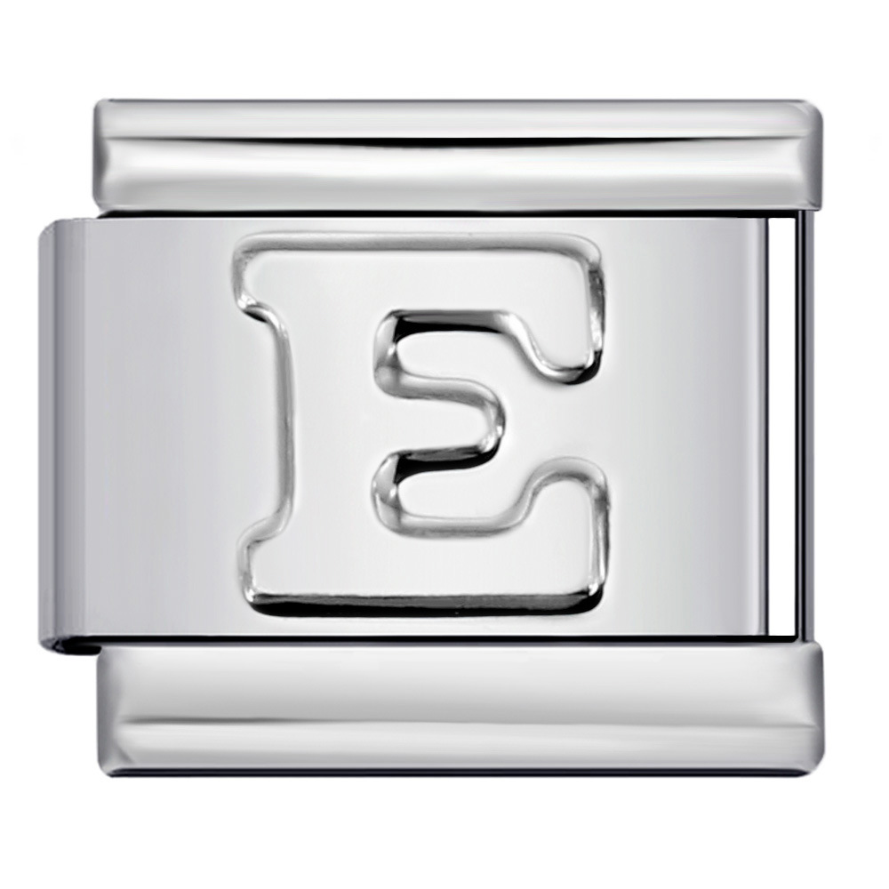 New style non-dripping series bracelet titanium steel concave 26 English letters DIY Italian module bracelet accessories