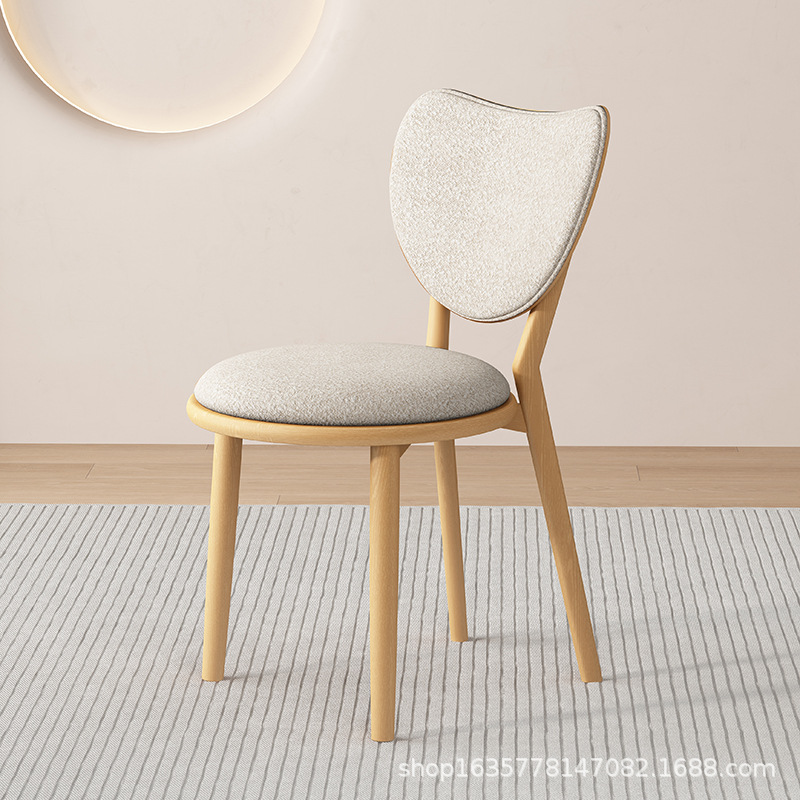 Sillas de comedor de madera sólida, sillas de comedor caseras, restaurantes retro, hoteles, sillas simples, sillas de comedor casuales, sillas de amor