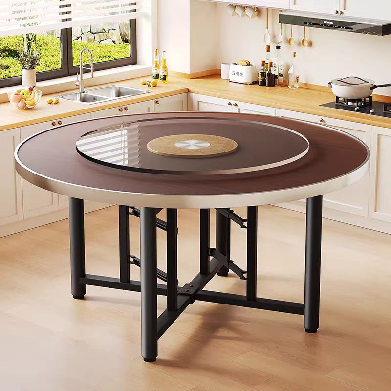 Thickened Large Round Desktop Solid Wood Round Table Countertop Home Hotel Foldableable Round Table Panel Round Dining Table Turntable