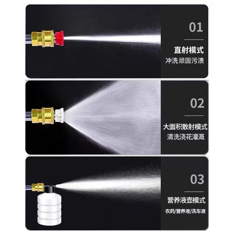 Newly upgraded 14-plunger high-power lithium battery car washer, rechargeable car wash gun, universal wireless high-pressure car washer