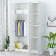 Wardrobe Simple Modern Economical Assembled Solid Wooden Plate-Type Simple Single Double Household Small Cabinet for Rental House and Dormitory
