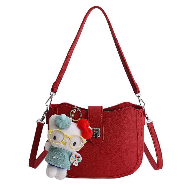 Lichi de alta sensación bolso de cubo de mano mujer 2026 venta caliente nueva moda lujosa versátil bolso de hombro image 13