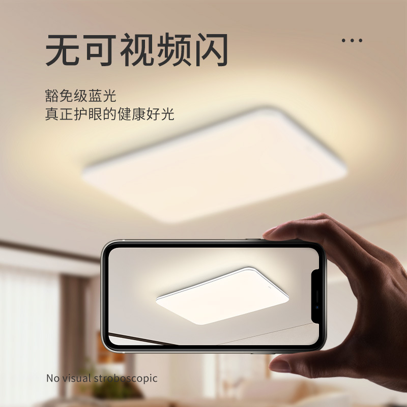 Sanxiong Aurora LED living room lamp ceiling lamp modern simple smart audio voice ceiling lamp bedroom lamp