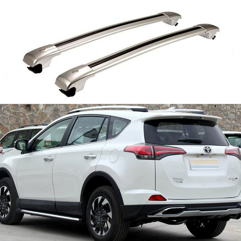 Подходит для Toyota RAV4 2013-2018, алюминиевый багажник на крышу с замком для путешествий.
