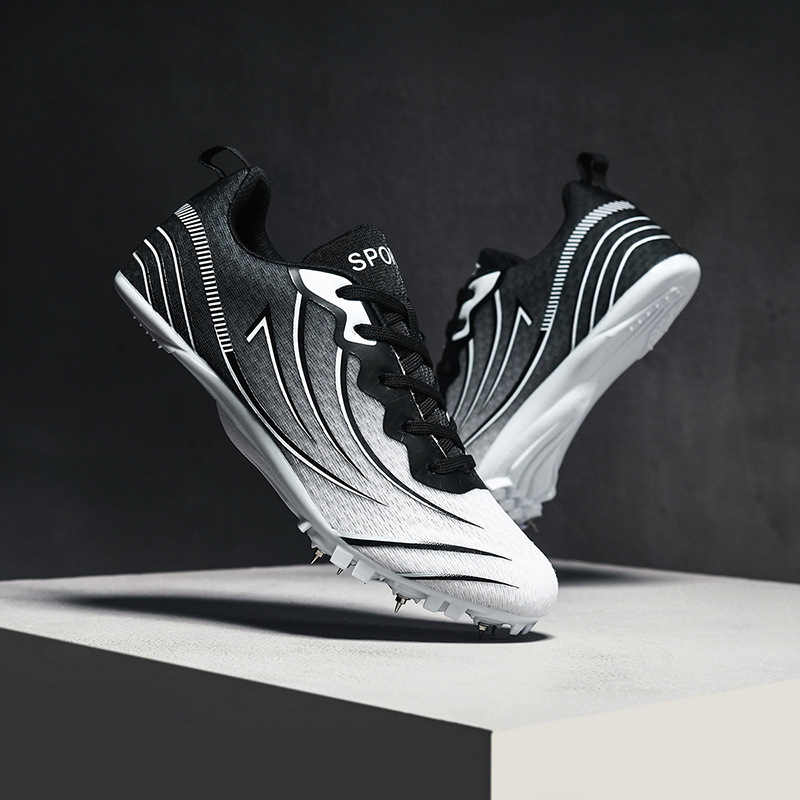 Zapatillas de Atletismo con Clavos Suela TPU Transpirable y Antideslizante para Pistas