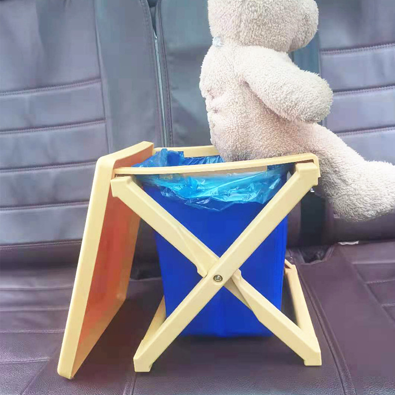 Children's Out Foldable Toilet Children's Portable Car Toilet for Adults Outdoor Travel Emergency Toilet