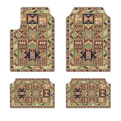 TEMU Nordic Retro Bohemian Style | Avtomobil döşəmə paspasları - car-floor-mats-7-3344cm-two-piece-pack