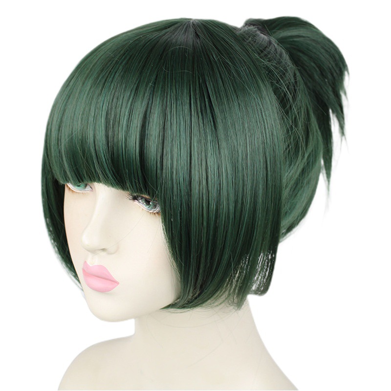 Mantra Back to War Zen Yuan Zhenxi cos Wig Restoring Clip Pagina Fake Hair Split Grass Green Wig Female