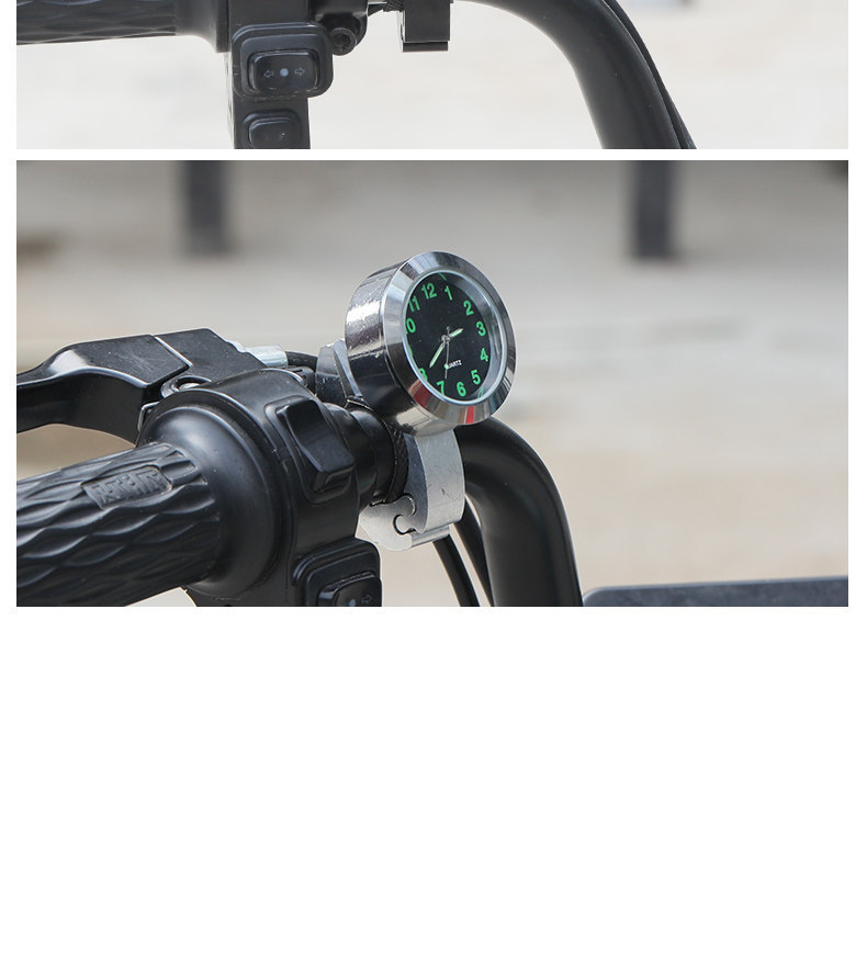 Electric Vehicle On-Board Time Display Clock, Tricycle Timetable, Motorcycle Waterproof Quartz Watch, Universal