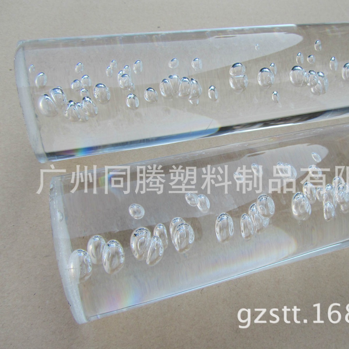 厂家供应有机彩色线条棒 透明汽泡棒  亚克力圆棒   方棒  线条棒