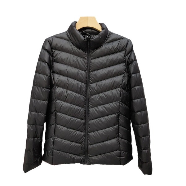 Demi-season fashionable velvet keep warm light and thin down jacket