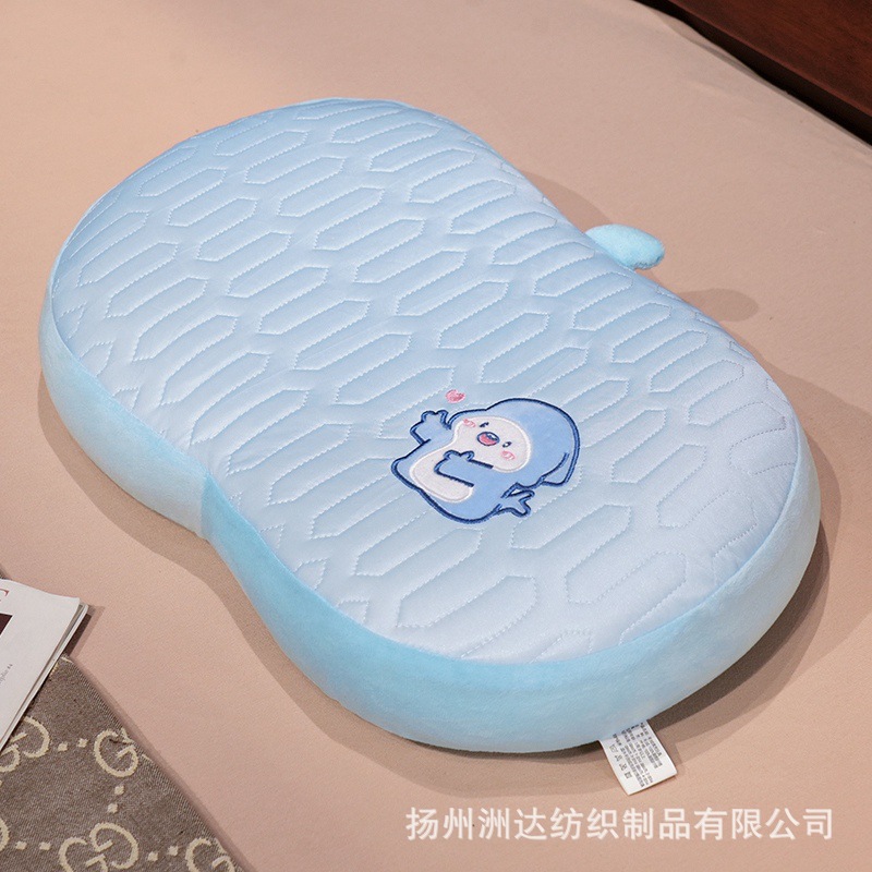 Almohada Lumbar de Espuma Viscoelástica y Seda de Hielo para Oficina