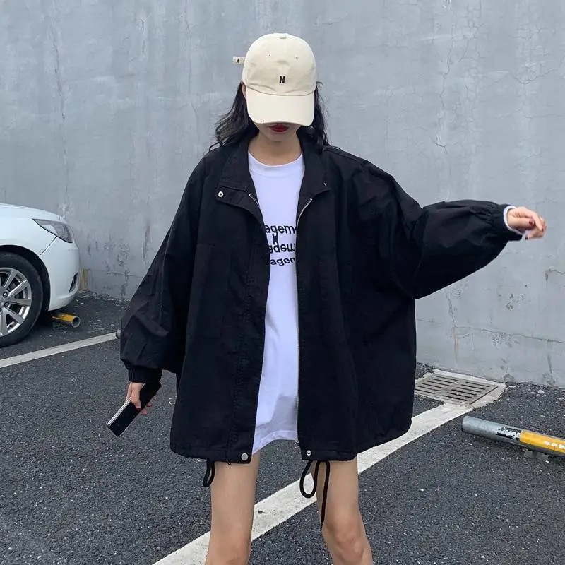 夏の新型hiphop学生日焼け止め服女性紫外線防止ins超火爆発街復古アメリカコートbf
