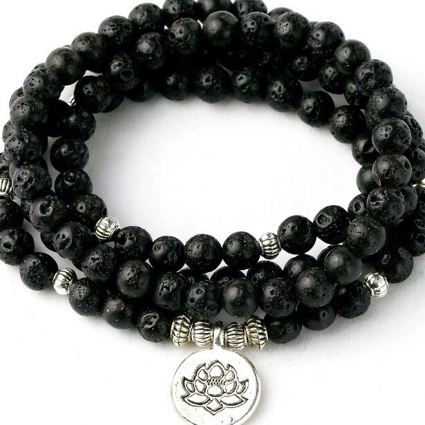 108 PCs a 8mm volcanic stone lotus OM eyes Buddha Yoga bracelet agate beads bracelet necklace pendant 108 PCs a 8mm volcanic stone lotus OM eyes Buddha Yoga bracelet agate beads bracelet necklace pendant