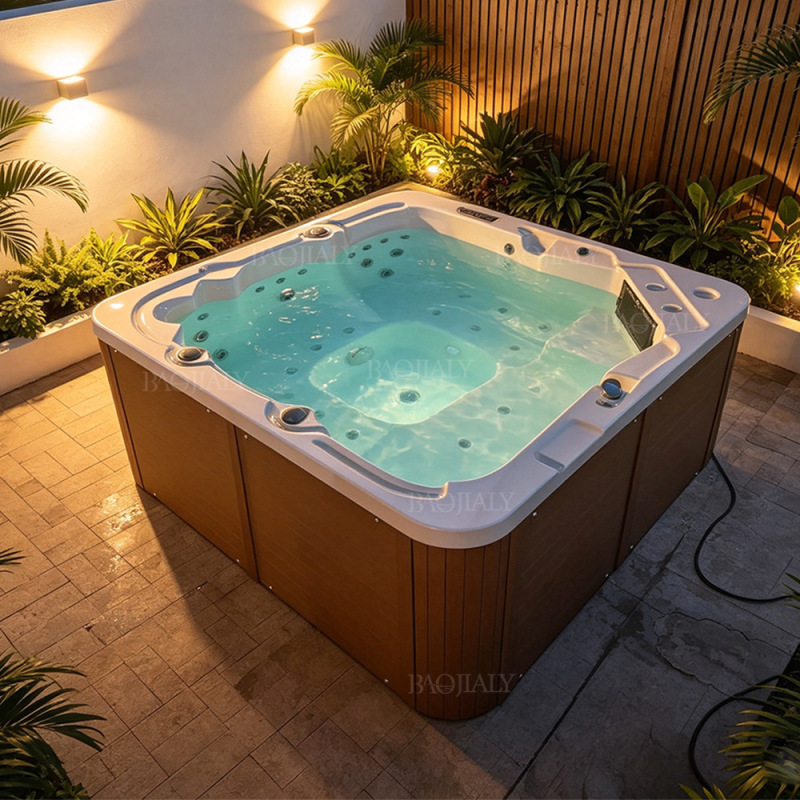 Villa Hotel Heated Bath Outdoor Big Pool Spa Smart Surf Massage SPA Bathtub Pool for 5