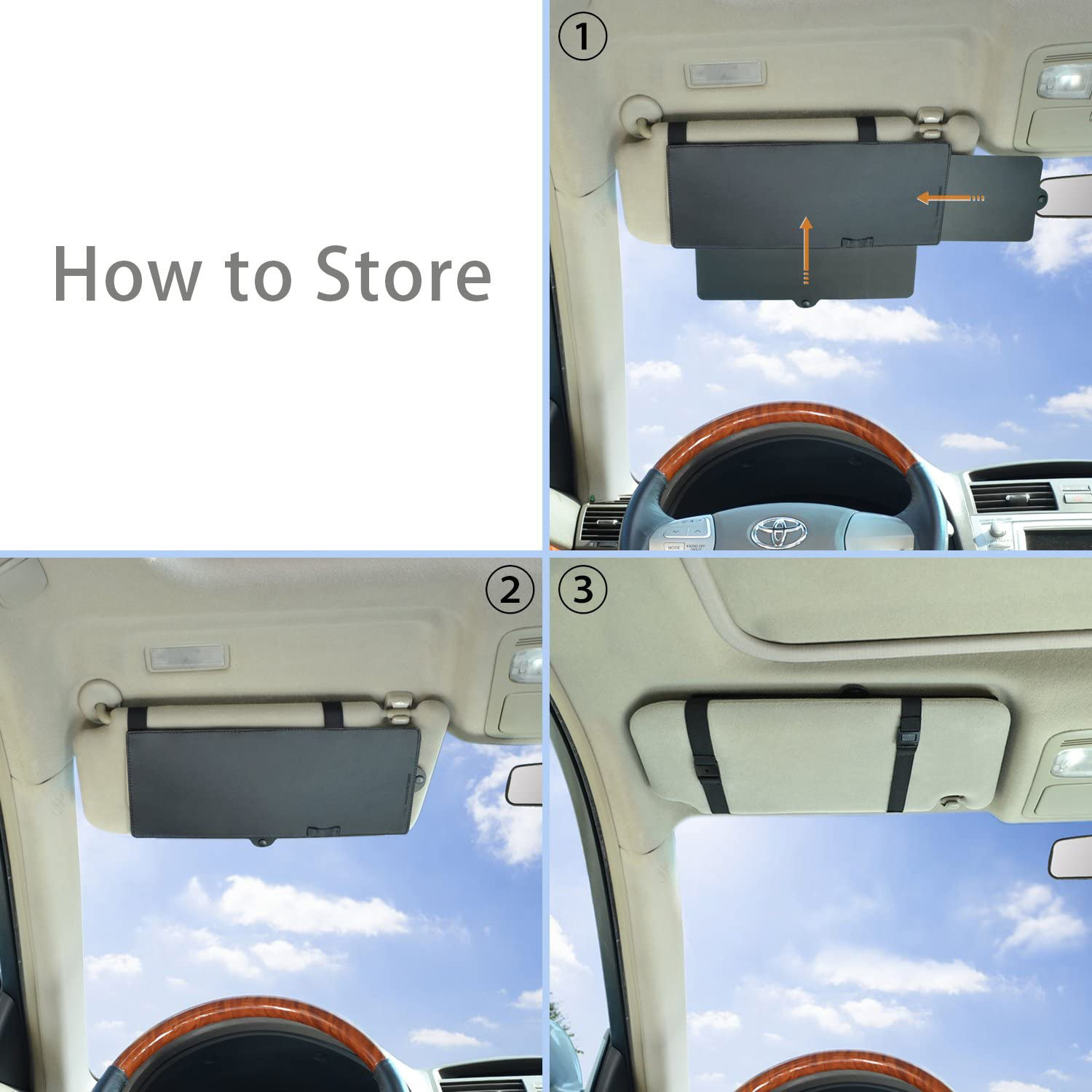 Portable Car Sunshade Retractable Multifunctional Sunshade Car Sunshade Sun Protection Sunshade