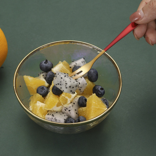 Factory Wholesale 304 Stainless Steel Fruit Fork Western-style Fruit Skewers European Creative Home Use Fruit Forks Hotel