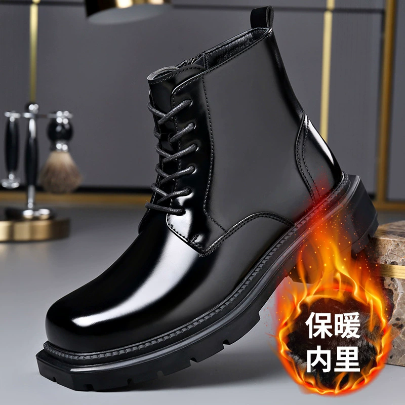 Новые ботинки Martin мужские зимние бархатные теплые хлопчатобумажные ботинки британский стиль