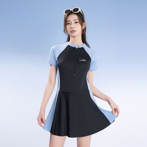 Women's Conservative One-Piece Swimsuit, Beach Dress for Summer, Sporty, Stylish, Sexy, and Slimming