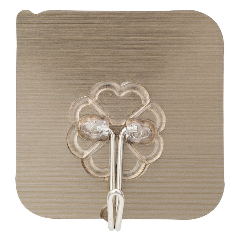 Ganchos Ganchos sin perforación Una fila de ganchos adhesivos fuertes que no dejan marcas, ventosa sin clavos, puerta giratoria, gancho para ropa trasero, hebilla