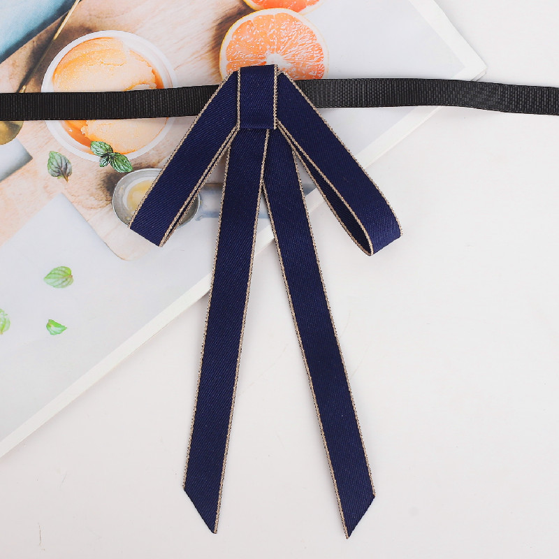 【星辰貓】新品現貨普通藍色女單色獨立包裝女士蝴蝶結領結 TS153