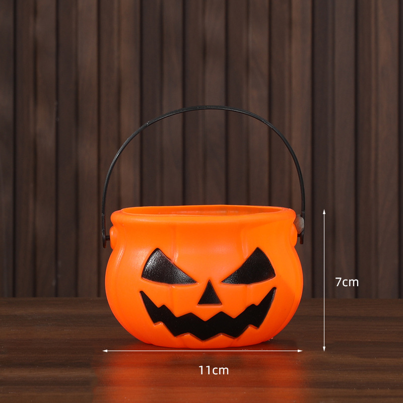 Cubo Decorativo de Calabaza de Halloween de Plástico para Bares y Fiestas image 11