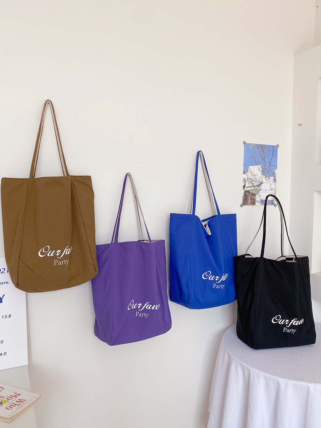 Bolso bandolera americano de nylon de alta calidad con rayas de nicho retro, bolso de lona de gran capacidad de primavera y verano