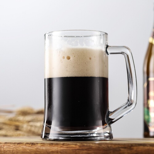 Turkish style beer glass with handle, large beer mug, household heat-resistant tea cup with logo printed