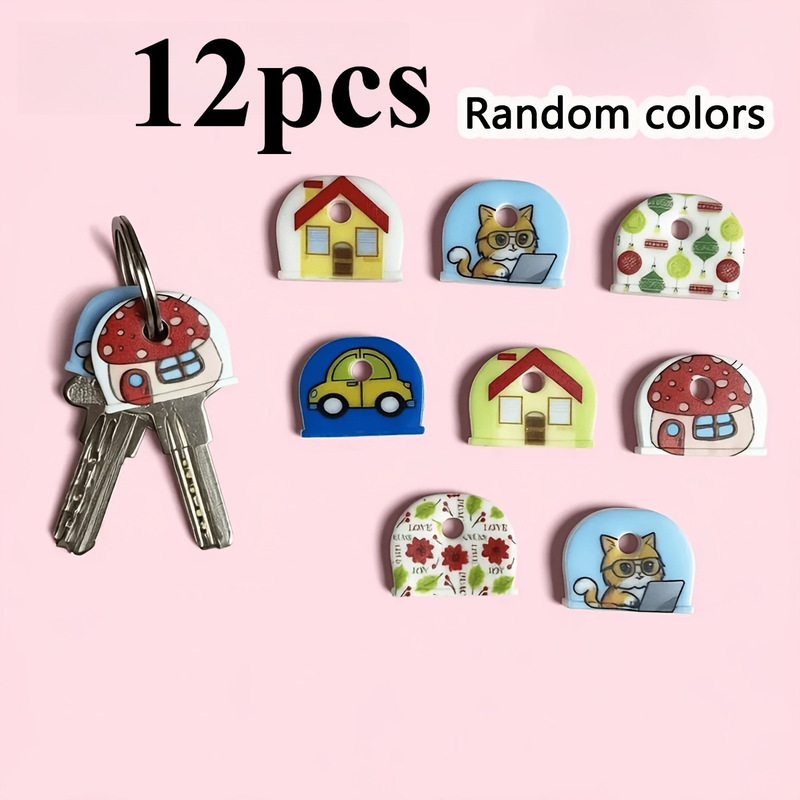 Printed Pattern Key Cover/Key Identification Cover/Silicone Key Cover/Colorful Key Cover/Key Cover/Key Identification